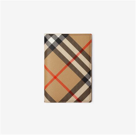 burberry london check passport cover|Check Passport Holder in Sand .